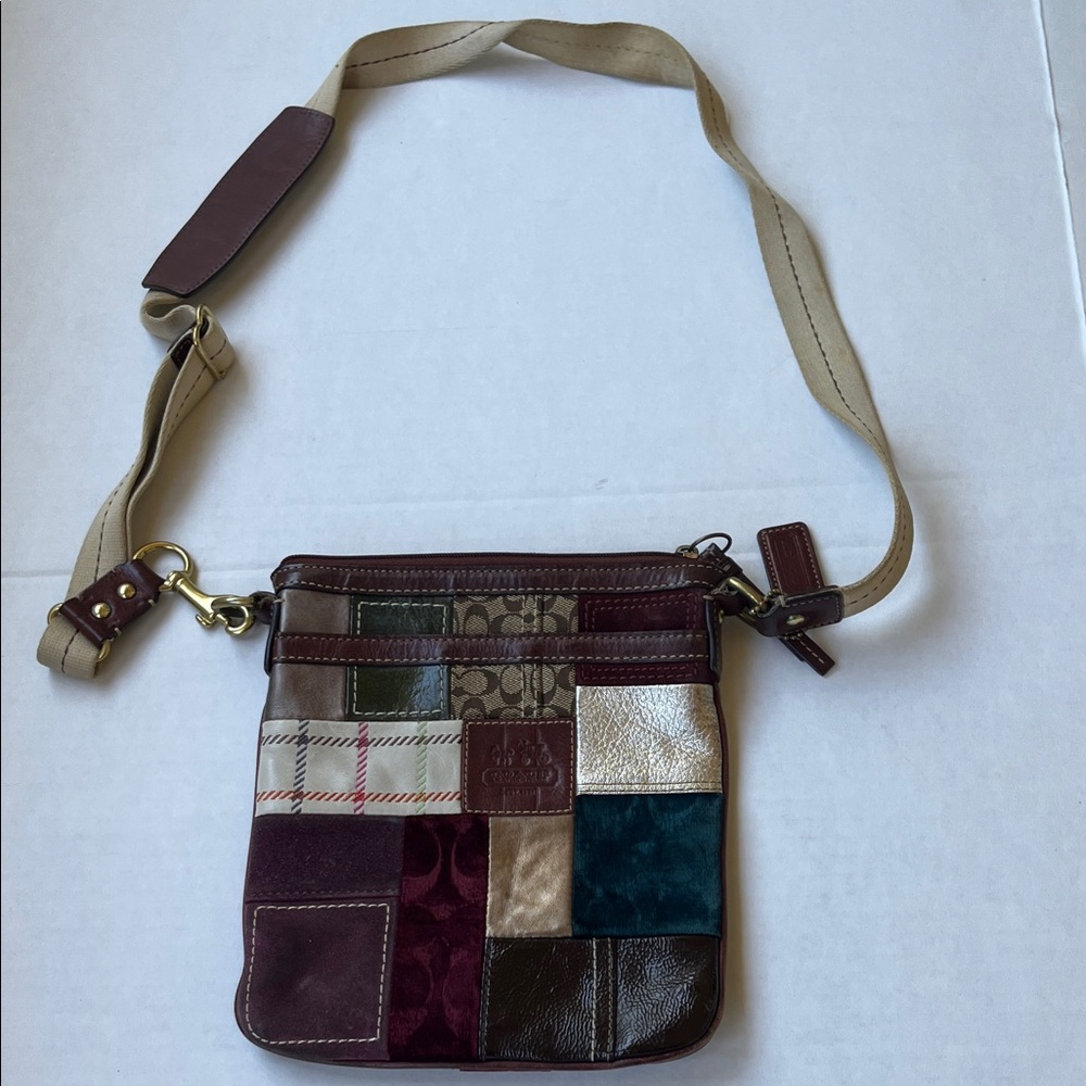 Coach Multicolor Patchwork Crossbody Bag